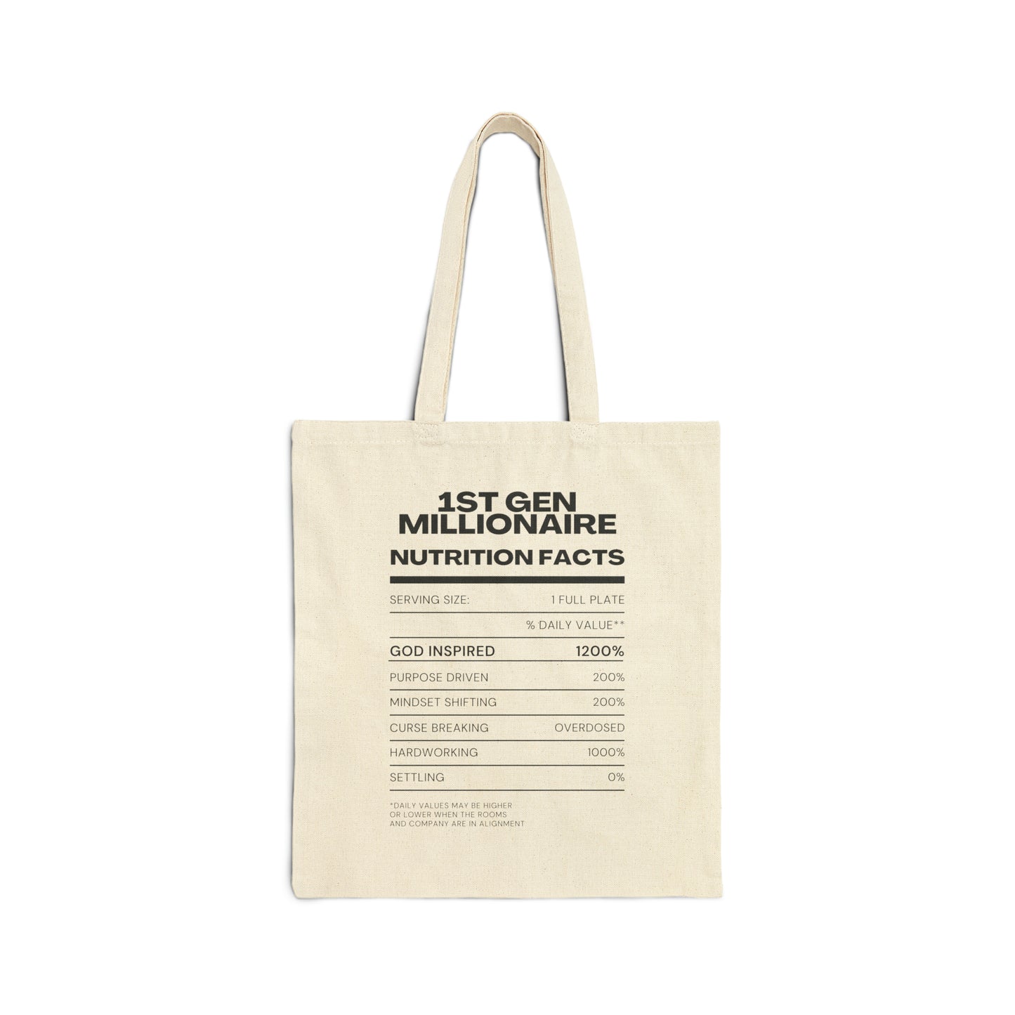 Cotton Canvas Tote Bag